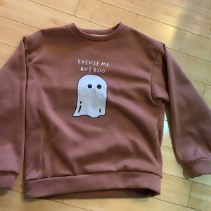 "Excuse me but boo" Ghost Sweater (SHEIN)